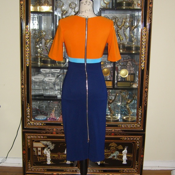 DIVA CATWALK NADIA COLOR BLOCK DRESS S - Picture 4 of 5